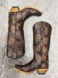 Brown FULL Exotic Tanner Mark Boot - (7 & 9.5)