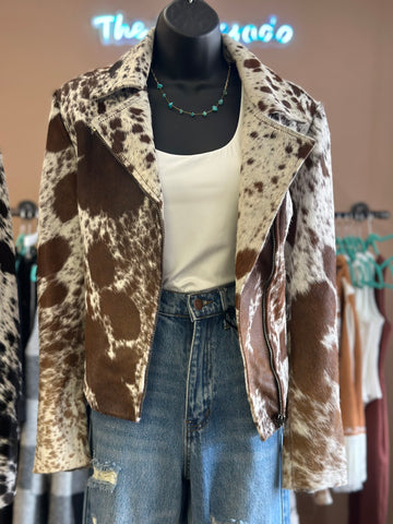 Cowhide Moto Jacket #2 - SMALL