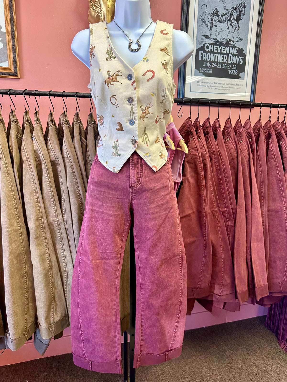 Wine Me Up Cuffed Denim