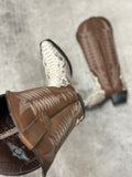 Brown Exotic Tanner Mark Boot - Size 7