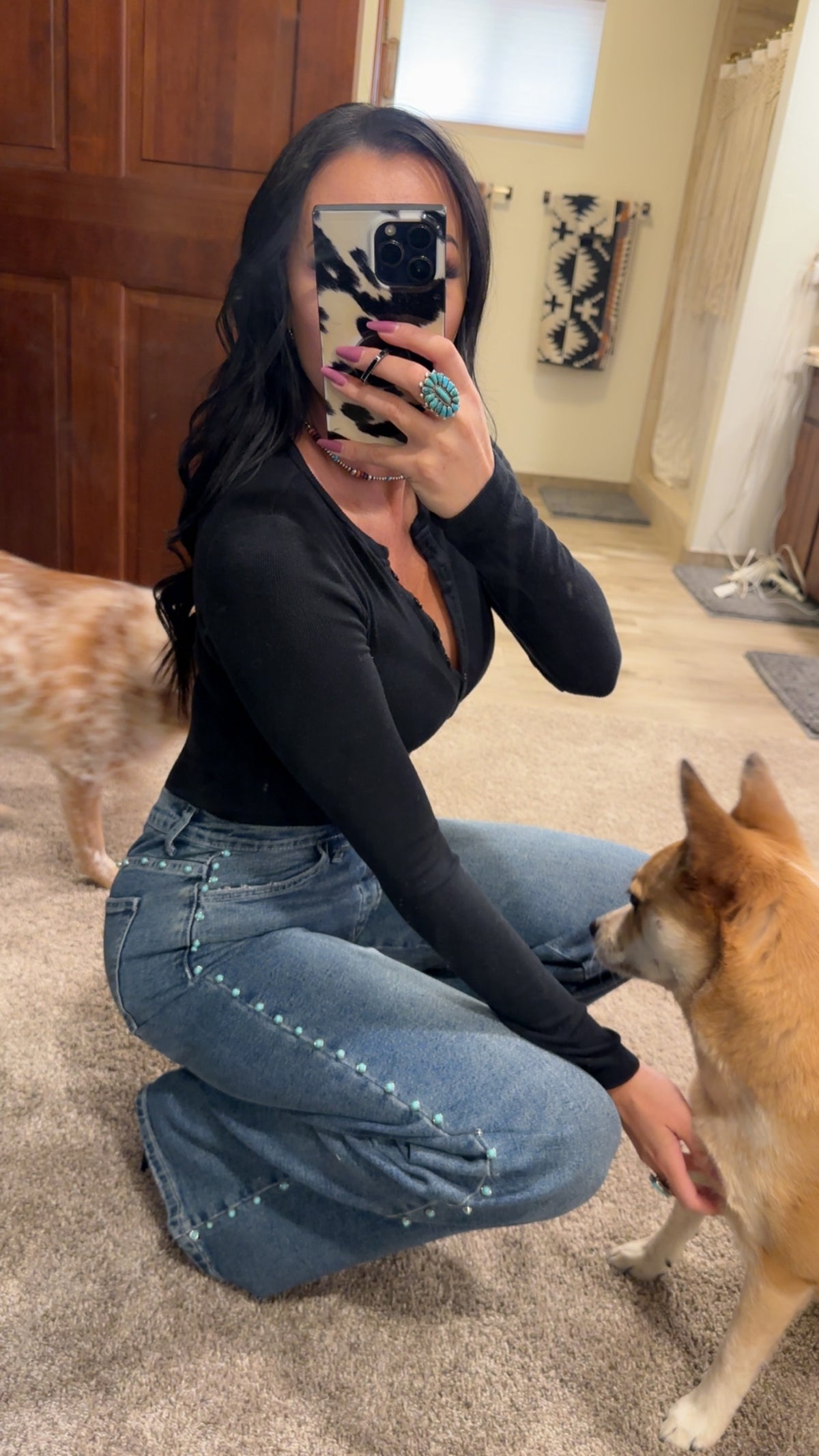 Royal Ranch Turquoise Denim (TOP SELLING)