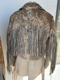 #33 Jaxnhull Cowhide Moto W/ Fringe - Large