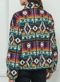 Contrast Aztec Fleece Jacket