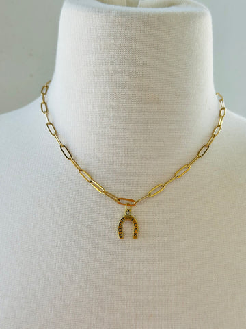 Goo Luck Gold Charm Necklace