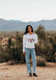 Cowgirl Bex Plaid Cuffed Denim