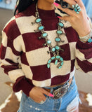 Hazer Checkered Sweater