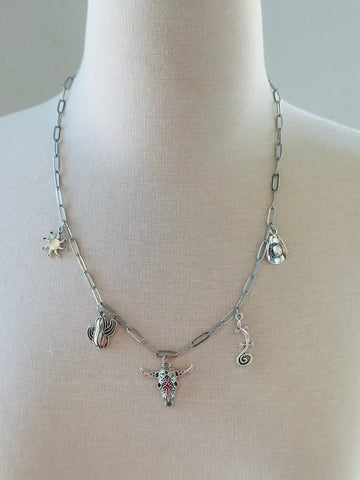 Southwest Themed Charm Necklace