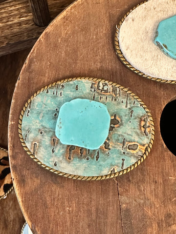 Yuma Metallic Leather Buckle