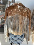 #32 Jaxnhull Cowhide Moto W/ Fringe - Large