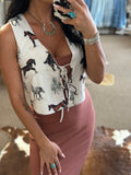 Cowgirl Georgia Horse Vest