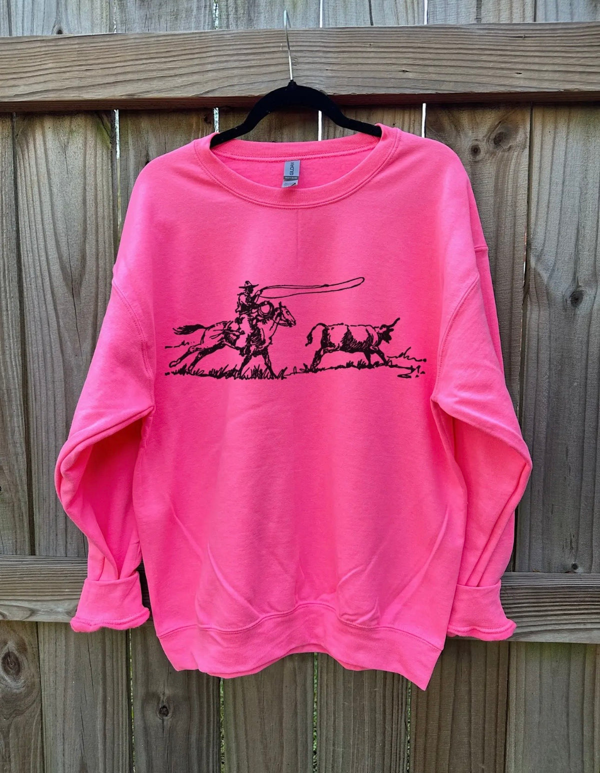 Hot Pink Roper Crewneck