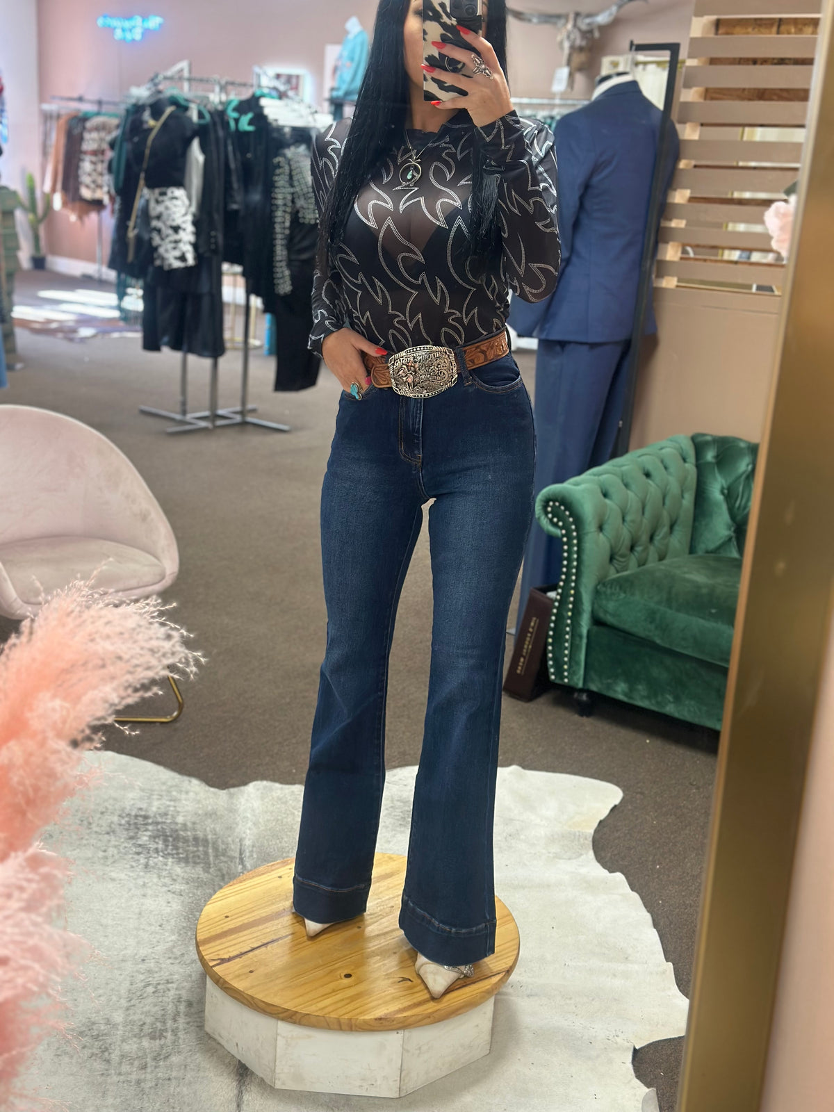 Sierra High Rise Flare Jeans