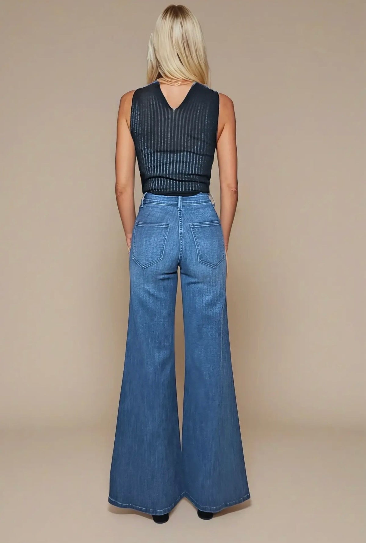 Wide Leg Denim Jeans