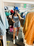 Am I Okay Rhinestone Romper