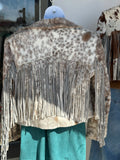 #39 Jaxnhull Cowhide Moto W/ Fringe - XLarge