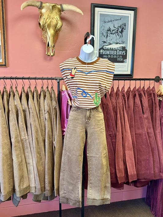 Whiskey River Cuffed Denim