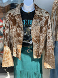 #51 Jaxnhull Cowhide Moto W/ Fringe - 2XL