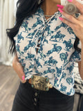 Jade Cowboy Blouse