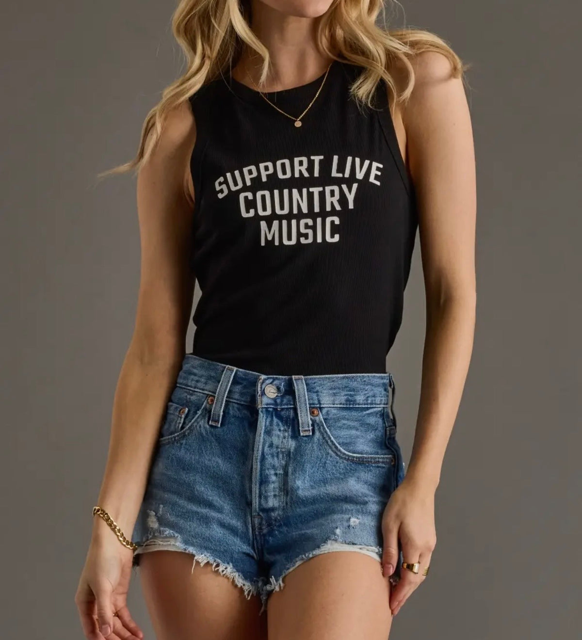 Support Live Country Music - Black