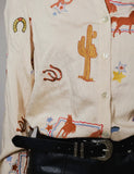 Western Embroidered Button Up