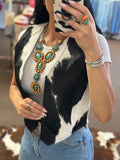 Cowhide Vest - Shortie No Fringe