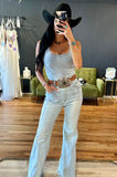 Boho Whimsey Wide Leg Jumpsuit