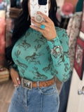 Desert Rodeo Mesh Top