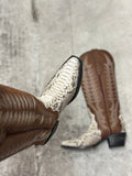 Brown Exotic Tanner Mark Boot - Size 7