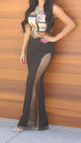 Scarlett Mesh Maxi Rhinestone Skirt