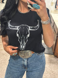 Vintage Longhorn Tee - Black
