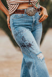 Bronco Straight Leg Cuffed Denim