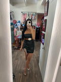 Sin City Faux Leather Dress