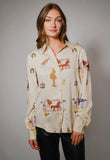 Western Embroidered Button Up