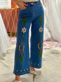 Cactus in Bloom Denim HOT SELLER