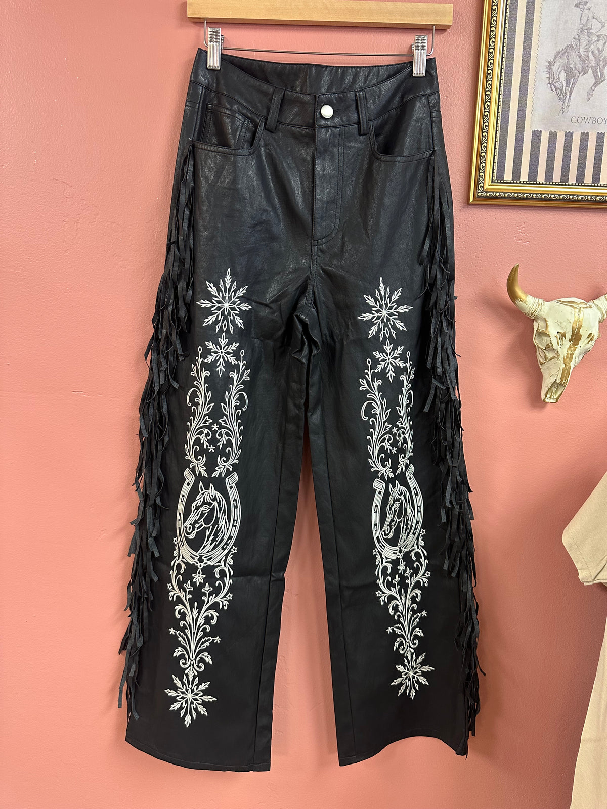 Oakley Western Fringe Leather Pants