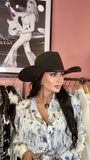 Rodeo Ranch Fringe Satin Blouse