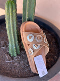 Outlaw Buckle Sandal - Tan