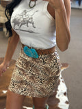Sassy Cowgirl Leather Skirt