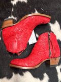Boot Babe Red Booties - Size 9