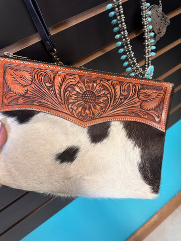 Boot Babe Cowhide Clutch