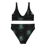 Turquoise Night high-waisted bikini