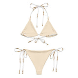 Gold Aztec string bikini