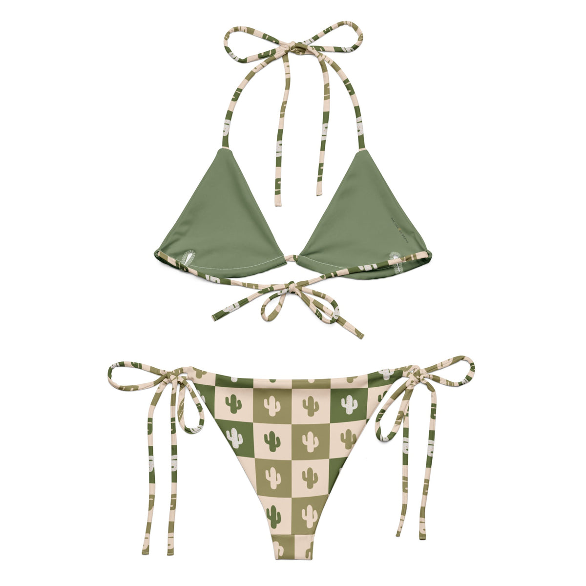 Desert Grid string bikini
