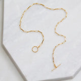 Paperclip Toggle Choker Necklace