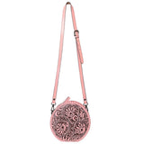 Dolly Pink Round Tooled Purse
