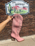 Watermelon Moonshine Boots - Pink