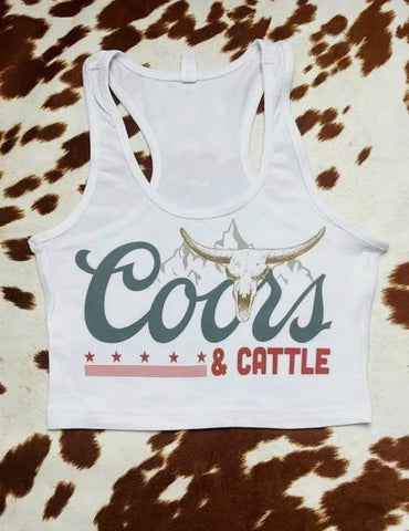 Beer Cropped Tank