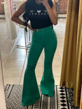 Bella Flare Jeans- Turquoise
