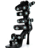 Desperado Turquoise Strappy Heels