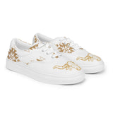 Gold Buckle Long Horn lace up shoes